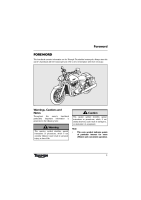 Triumph Thunderbird - Owners Handbook EN 2009